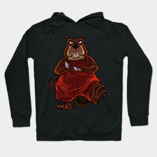 Monster animals - Horror knife beaver Hoodie